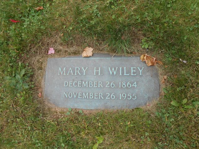 Mary H Wiley grave